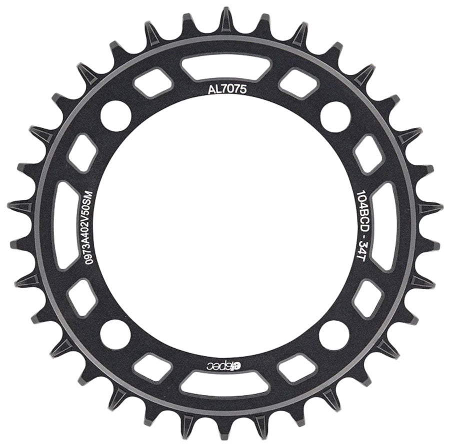 e*thirteen Helix e*spec  Chainring, 104BCD AL Direct Mount, 32T, Black MPN: CR5HAA-100 eBike Chainrings and Sprockets Helix E*Spec Direct Mount Chainring