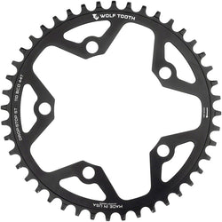 Wolf Tooth 110 BCD Gravel, CX and Road Chainring - 44t, 110 BCD, 5-Bolt, Drop-Stop ST, For Shimano HG+ and KMC 12-Speed MPN: 110BC5-R-S-00F-44 UPC: 810006809213 Chainring 110 BCD 5-Bolt Gravel/CX/Road Chainring for 12-Speed Shimano HG+ Chain