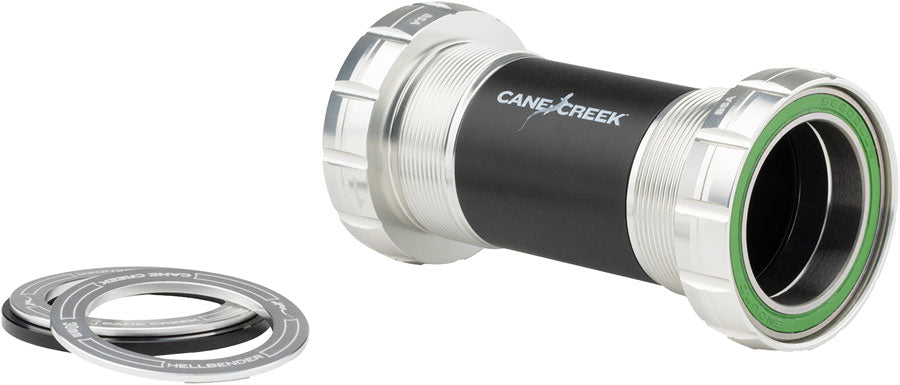 Cane Creek Hellbender 70 Bottom Bracket - English, For 30mm Spindle, Silver