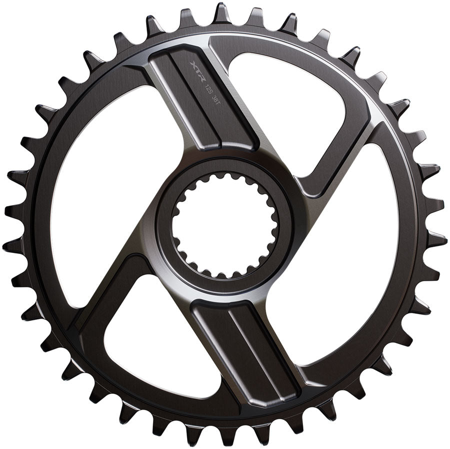 Shimano XTR SM-CRM96 1x Direct Mount Chainring - 38t, Shimano Direct Mount, For 12-Speed HG+ Chain, Fits M9200 and M9220 MPN: ISMCRM96AA8 UPC: 192790998718 Direct Mount Chainrings XTR SM-CRM96 Direct Mount Chainring