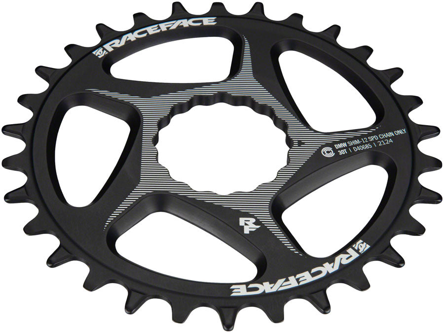 RaceFace Direct Mount Wide Chainring - 30t, DM CINCH, For Shimano 12-Speed HG+ Compatible Chain, Black MPN: RR22DMW30TSHI12BLK UPC: 821973435374 Direct Mount Chainrings Direct Mount Wide CINCH Chainring