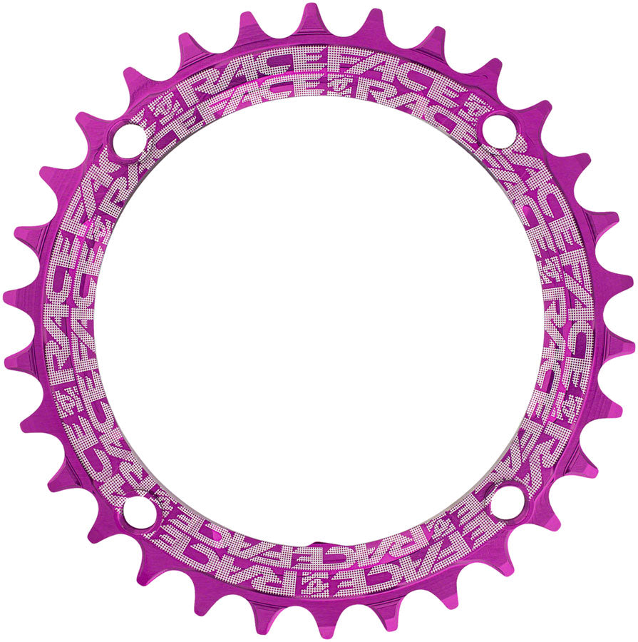 RaceFace 1x Narrow Wide Chainring - 30t, 104 BCD, 10-12 Speed, 7075 Aluminum, Purple - Chainring - Narrow Wide Chainring