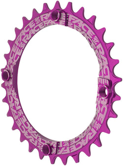 RaceFace 1x Narrow Wide Chainring - 30t, 104 BCD, 10-12 Speed, 7075 Aluminum, Purple MPN: RNW104X30PUR UPC: 821973329895 Chainring Narrow Wide Chainring