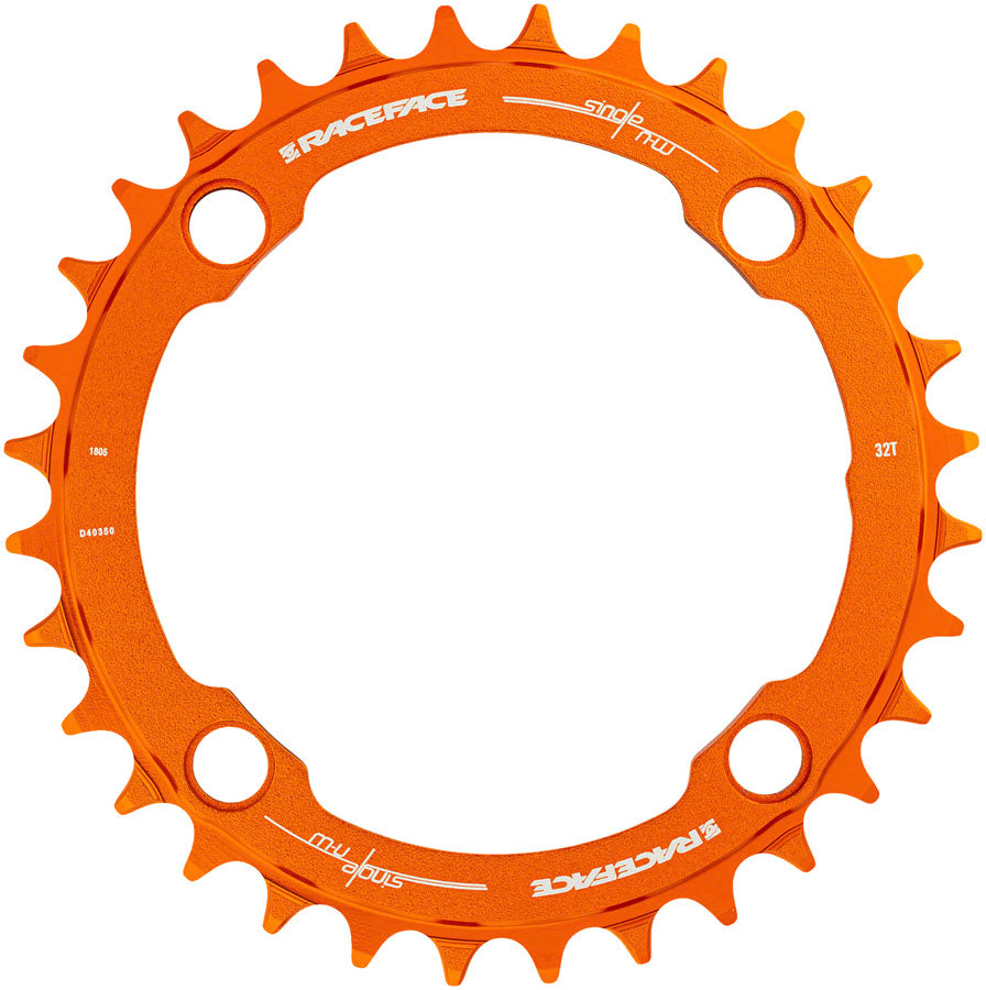 RaceFace 1x Narrow Wide Chainring - 32t, 104 BCD, 10-12 Speed, 7075 Aluminum, Orange MPN: RNW104X32ORA UPC: 821973330648 Chainring Narrow Wide Chainring