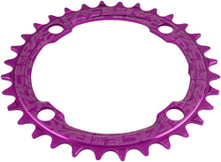 RaceFace 1x Narrow Wide Chainring - 32t, 104 BCD, 10-12 Speed, 7075 Aluminum, Purple - Chainring - Narrow Wide Chainring