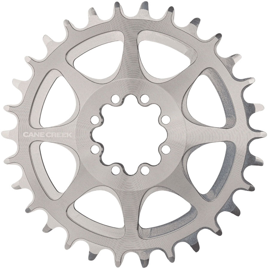 Cane Creek Direct Mount Chainring - 30t, 8-Bolt Direct Mount, 3mm Offset, Ti Gray MPN: BAI0394TA UPC: 840226072685 Direct Mount Chainrings 8-Bolt Direct Mount Chainring