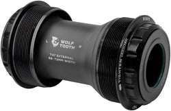 Wolf Tooth T47 External Bottom Bracket - T47 External, 68/73mm, For 24mm/Shimano Spindle, Black MPN: WBB-T47E-24-BLK UPC: 810159402125 Bottom Brackets T47 External Bottom Brackets