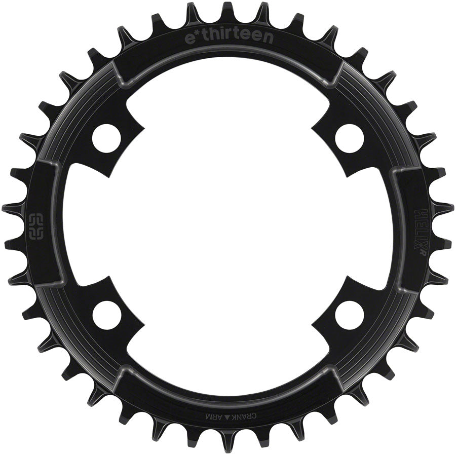 e*thirteen Helix R 107 BCD 4-Bolt Chainring - 42t, 11/12-Speed, 107BCD, Black MPN: CR4HRA-150 Chainring Helix R 107 BCD Chainring