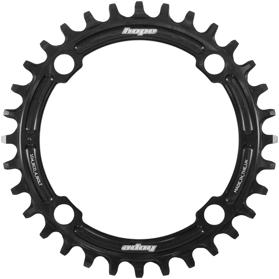 Hope Retainer Chainring - 34t, 104 BCD, R22, Black MPN: RR3422N Chainring 104 BCD Retainer Chainring