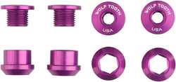 Wolf Tooth 1x Chainring Bolt Set - 6mm, Dual Hex Fittings, Set/4, Ultraviolet Purple MPN: 4CBCN06PRU UPC: 810159400879 Chainring Bolt 1x Chainring Bolt Sets
