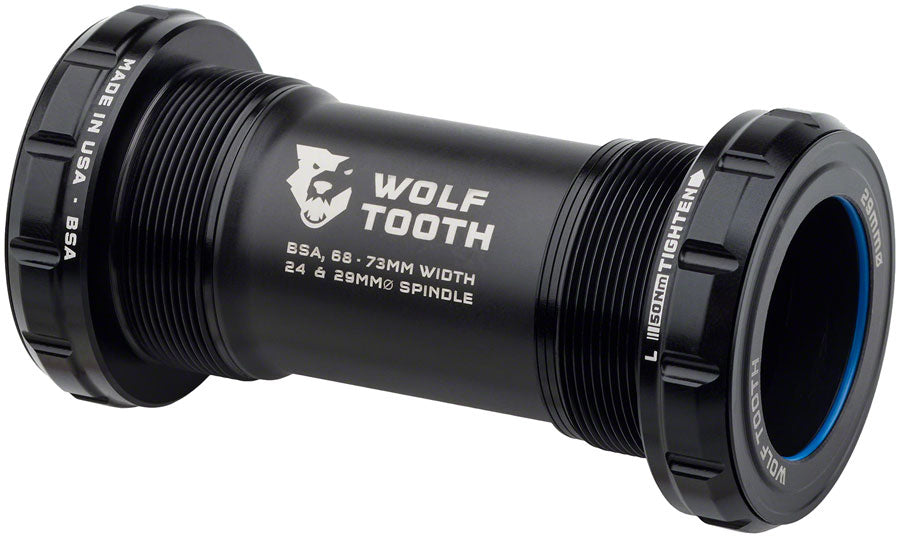 Wolf Tooth Bottom Bracket - English (BSA), 68/73mm, For 29mm Spindle, Black MPN: WBB-BSA-29-BLK UPC: 810159401302 Bottom Brackets English (BSA) Bottom Brackets