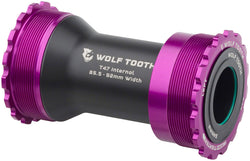Wolf Tooth Bottom Bracket - T47 Inboard, 85.5/92mm, For 24mm Spindle, Ultraviolet Purple MPN: WBB-T47I-24-PRU UPC: 810159401401 Bottom Brackets T47 Internal Bottom Brackets