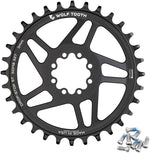 Wolf Tooth Direct Mount Chainring - 32t, SRAM 8-Bolt Direct Mount, 3mm Offset, Drop-Stop ST, Requires 12-Speed HG+ MPN: SDM8-R-S-03P-32 UPC: 810159402804 Direct Mount Chainrings 8-Bolt Direct Mount Chainring for Hyperglide+ Chain