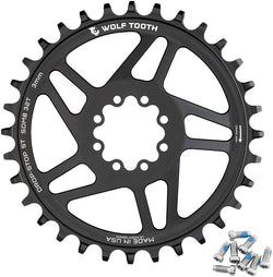 Wolf Tooth Direct Mount Chainring - 32t, SRAM 8-Bolt Direct Mount, 3mm Offset, Drop-Stop ST, Requires 12-Speed HG+ MPN: SDM8-R-S-03P-32 UPC: 810159402804 Direct Mount Chainrings 8-Bolt Direct Mount Chainring for Hyperglide+ Chain