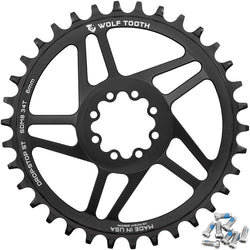 Wolf Tooth Direct Mount Chainring - 34t, SRAM 8-Bolt Direct Mount, 6mm Offset, Drop-Stop ST, Requires 12-Speed HG+ MPN: SDM8-R-S-06P-34 UPC: 810159402699 Direct Mount Chainrings 8-Bolt Direct Mount Chainring for Hyperglide+ Chain