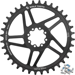 Wolf Tooth Direct Mount Chainring - 36t, SRAM 8-Bolt Direct Mount, 6mm Offset, Drop-Stop ST, Requires 12-Speed HG+ MPN: SDM8-R-S-06P-36 UPC: 810159402705 Direct Mount Chainrings 8-Bolt Direct Mount Chainring for Hyperglide+ Chain