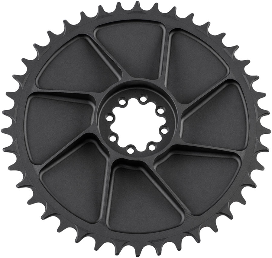 5DEV Aero Direct Mount Chainring - 42t, 8-Bolt, 7mm Offset, Aluminum, Black - Direct Mount Chainrings - Aero Direct Mount Chainring