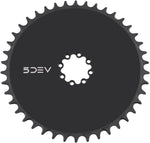 5DEV Aero Direct Mount Chainring - 42t, 8-Bolt, 7mm Offset, Aluminum, Black MPN: CRD-T8-42-01 UPC: 850058721729 Direct Mount Chainrings Aero Direct Mount Chainring