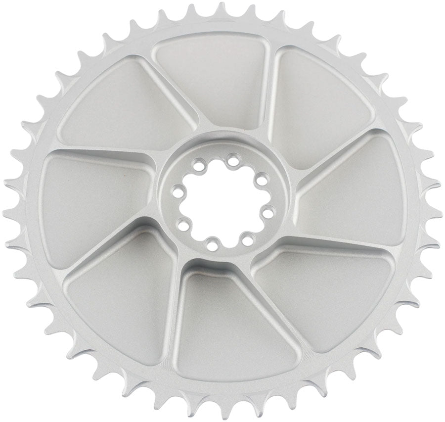 5DEV Aero Direct Mount Chainring - 42t, 8-Bolt, 7mm Offset, Aluminum, Raw - Direct Mount Chainrings - Aero Direct Mount Chainring