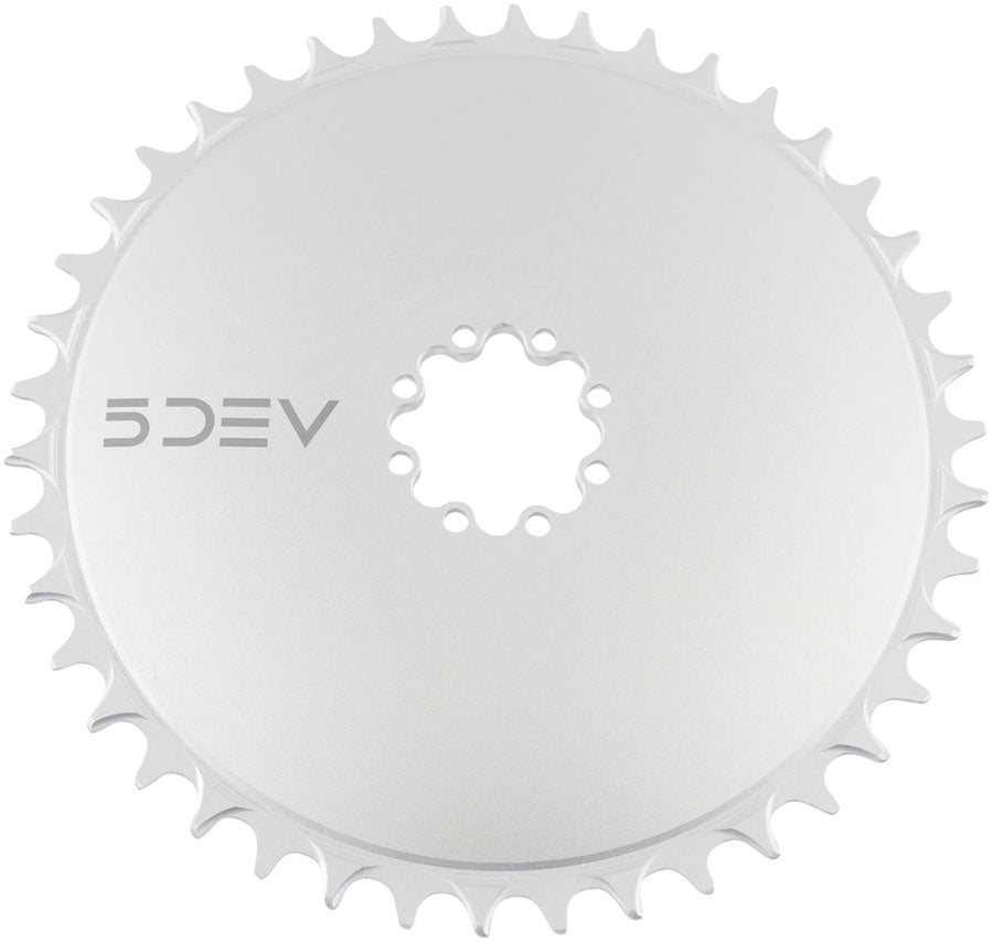 5DEV Aero Direct Mount Chainring - 42t, 8-Bolt, 7mm Offset, Aluminum, Raw MPN: CRD-T8-42-02 UPC: 850058721736 Direct Mount Chainrings Aero Direct Mount Chainring