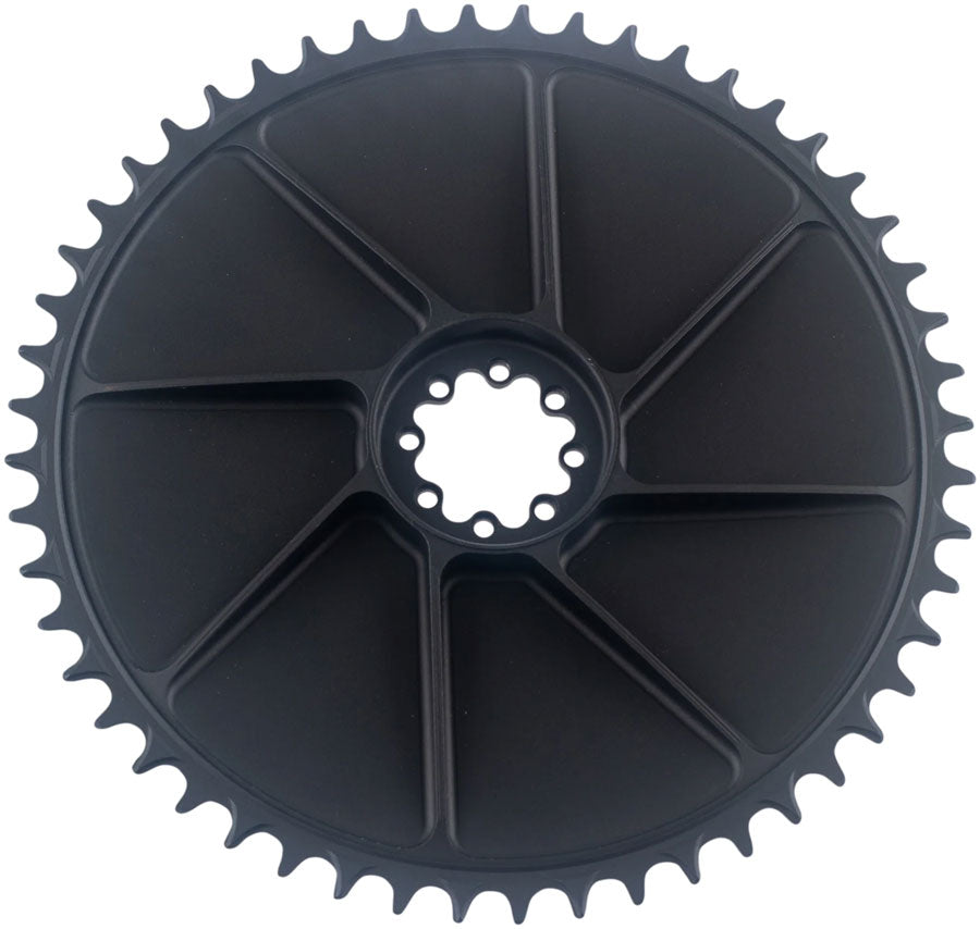 5DEV Aero Direct Mount Chainring - 52t, 8-Bolt, 7mm Offset, Aluminum, Black - Direct Mount Chainrings - Aero Direct Mount Chainring