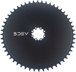 5DEV Aero Direct Mount Chainring - 52t, 8-Bolt, 7mm Offset, Aluminum, Black MPN: CRD-T8-52-01 UPC: 850058721743 Direct Mount Chainrings Aero Direct Mount Chainring