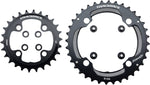 RaceFace Turbine 11-Speed Chainring: 64/104mm BCD, 24/34t, Black MPN: RRTUR2HBLK UPC: 821973286020 Chainring Turbine 11-Speed Chainrings