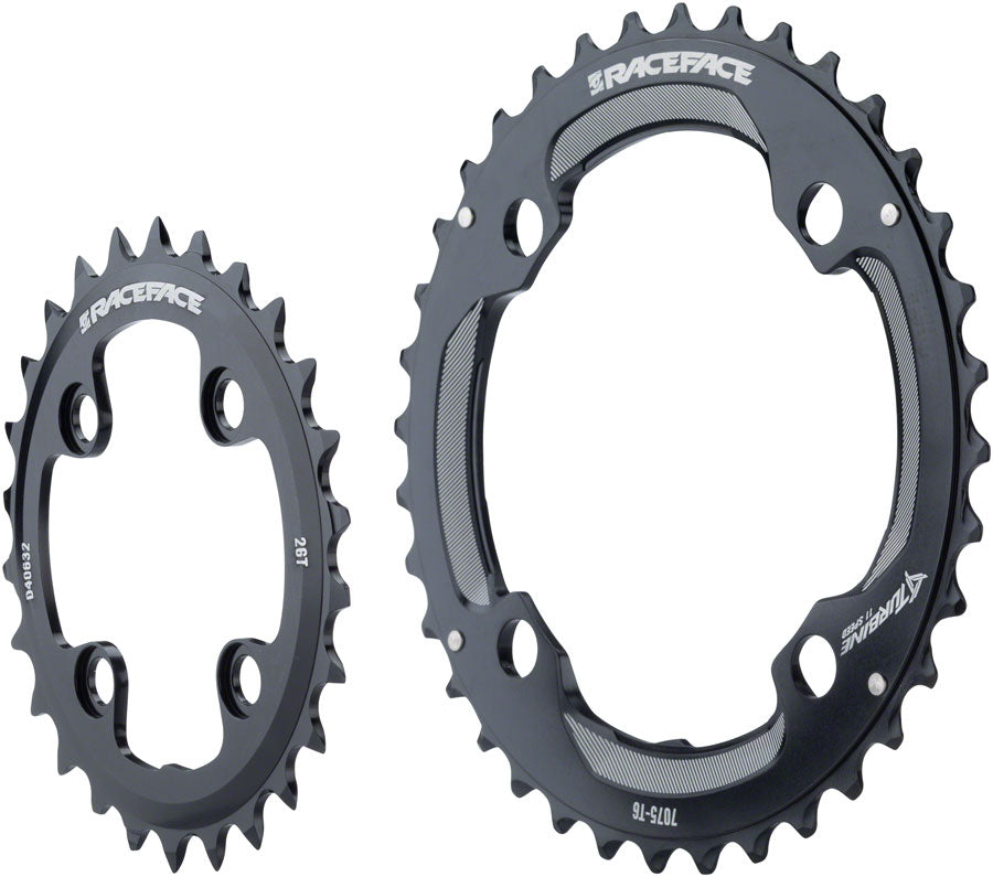 Race Face Turbine 11 Speed Chainring Set: 64mm x 104mm 28/38 Black