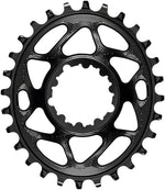 absoluteBLACK Oval Narrow-Wide Direct Mount Chainring - 28t, SRAM 3-Bolt Direct Mount, 3mm Offset, Black MPN: SROVBOOST28BK Direct Mount Chainrings Oval Direct Mount Chainring for SRAM 3-Bolt Cranks