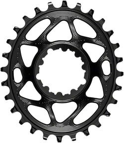 absoluteBLACK Oval Narrow-Wide Direct Mount Chainring - 28t, SRAM 3-Bolt Direct Mount, 3mm Offset, Black MPN: SROVBOOST28BK Direct Mount Chainrings Oval Direct Mount Chainring for SRAM 3-Bolt Cranks