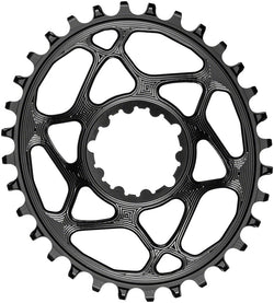 absoluteBLACK Oval Narrow-Wide Direct Mount Chainring - 32t, SRAM 3-Bolt Direct Mount, 3mm Offset, Black MPN: SROVBOOST32BK Direct Mount Chainrings Oval Direct Mount Chainring for SRAM 3-Bolt Cranks