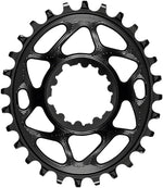 absoluteBLACK Oval Narrow-Wide Direct Mount Chainring - 28t, SRAM 3-Bolt Direct Mount, 6mm Offset, Black MPN: SROV28BK Direct Mount Chainrings Oval Direct Mount Chainring for SRAM 3-Bolt Cranks