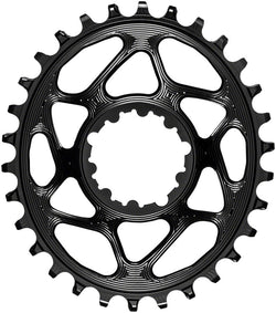 absoluteBLACK Oval Narrow-Wide Direct Mount Chainring - 30t, SRAM 3-Bolt Direct Mount, 6mm Offset, Black MPN: SROV30BK Direct Mount Chainrings Oval Direct Mount Chainring for SRAM 3-Bolt Cranks