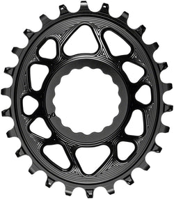 absoluteBLACK Oval Narrow-Wide Direct Mount Chainring - 26t, CINCH Direct Mount, 3mm Offset, Black MPN: RFOVBOOST26BK Direct Mount Chainrings Oval Direct Mount Chainring for CINCH