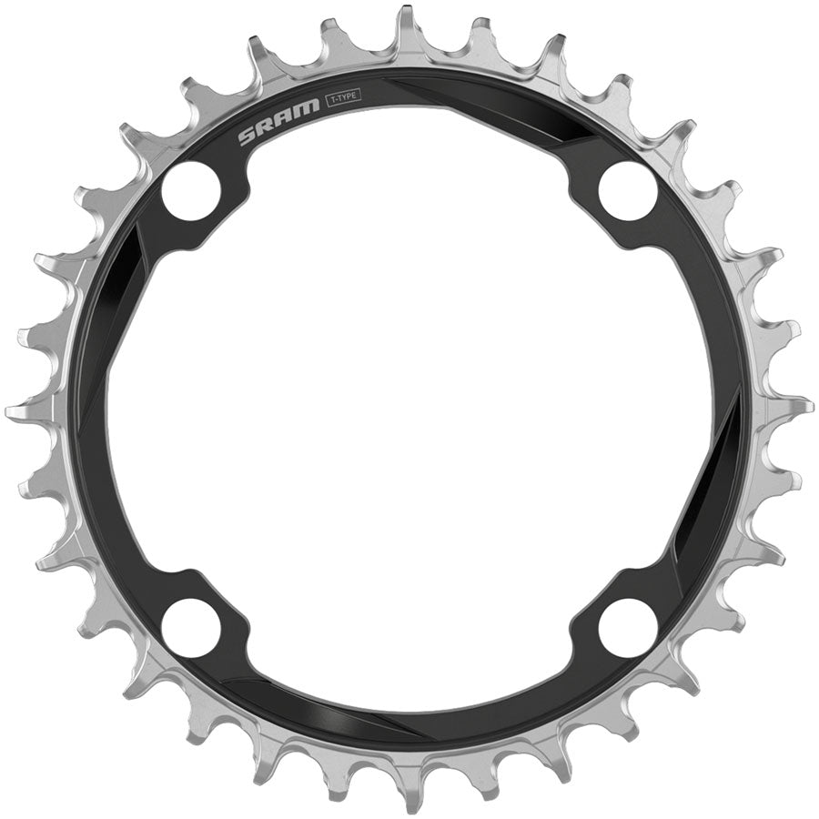 SRAM XX Downhill T-Type Chainring - 34t, 12-Speed, 104mm BCD, 3mm Offset, CNC Aluminum, Black