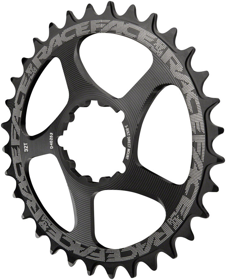 RaceFace Narrow Wide Chainring: Direct Mount 3-Bolt Compatible, 26t, Black MPN: RNWDM26BLKSM3BOLT UPC: 821973330914 Direct Mount Chainrings Narrow Wide Direct Mount 3-Bolt