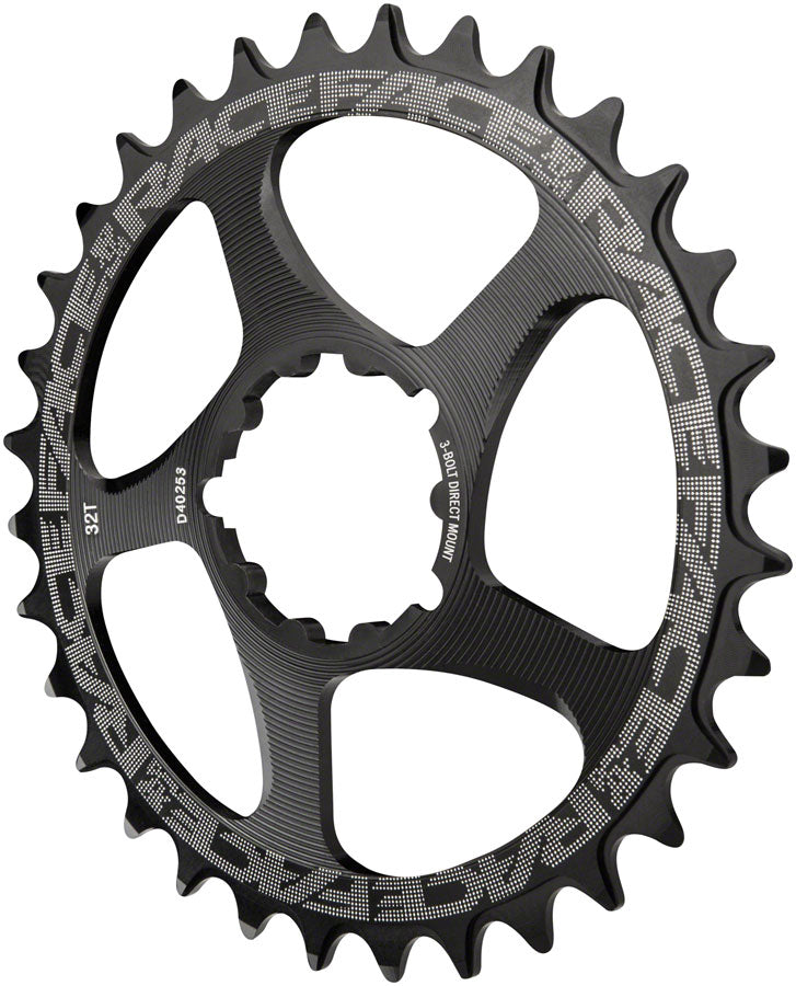 RaceFace Narrow Wide Chainring: Direct Mount 3-Bolt Compatible, 36t, Black MPN: RNWDM36BLKSM3BOLT UPC: 821973330952 Direct Mount Chainrings Narrow Wide Direct Mount 3-Bolt