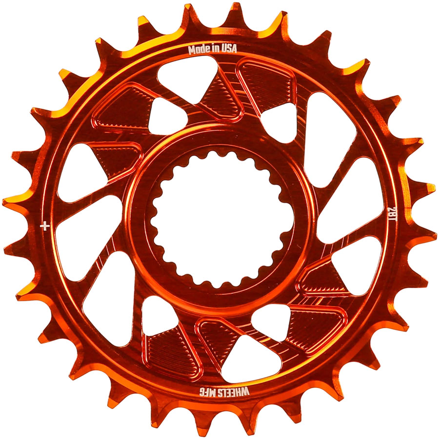 Wheels Manufacturing Direct Mount Chainring - 28t, Shimano Direct Mount, 1.5mm Outboard Offset, HG+ Chain Compatible,