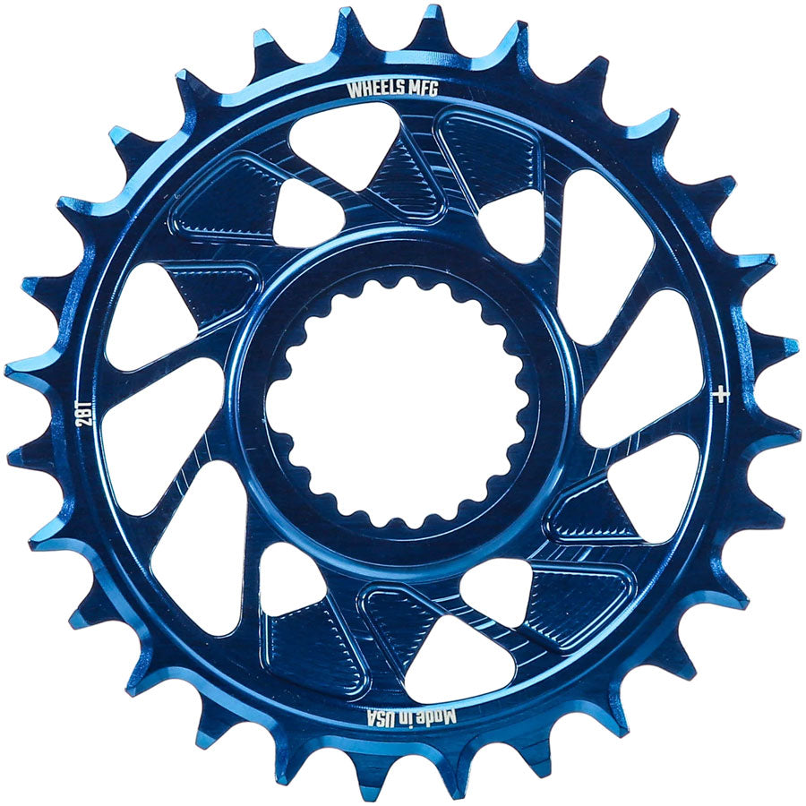 Wheels Manufacturing Direct Mount Chainring - 28t, Shimano Direct Mount, 1.5mm Outboard Offset, HG+ Chain Compatible, MPN: CR-SH12+15-28-6 UPC: 810124714673 Direct Mount Chainrings Shimano Direct Mount Hyperglide+ Chain Compatible Chainring