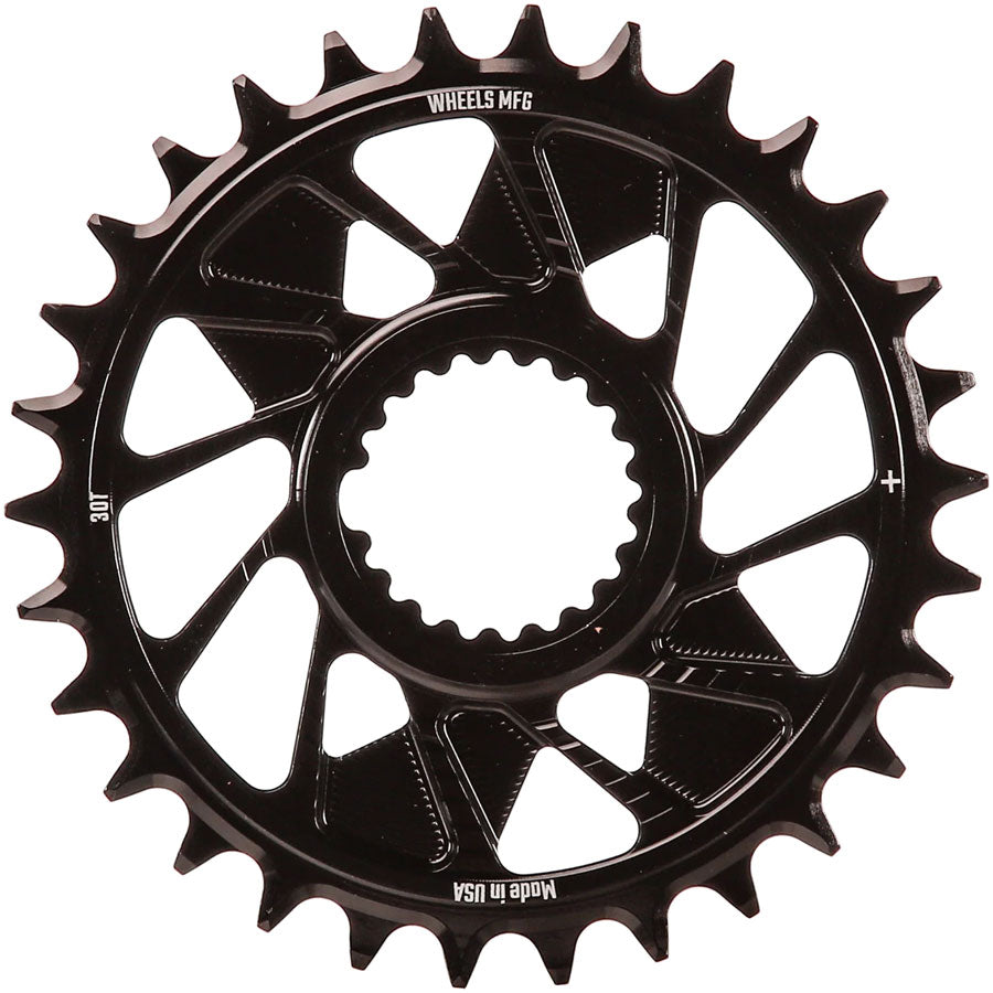 Wheels Manufacturing Direct Mount Chainring - 30t, Shimano Direct Mount, 1.5mm Outboard Offset, HG+ Chain Compatible, MPN: CR-SH12+15-30-0 UPC: 810124714703 Direct Mount Chainrings Shimano Direct Mount Hyperglide+ Chain Compatible Chainring