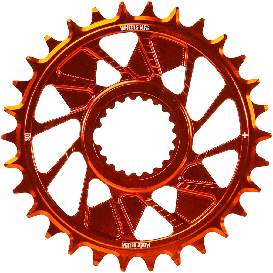 Wheels Manufacturing Direct Mount Chainring - 30t, Shimano Direct Mount, 1.5mm Outboard Offset, HG+ Chain Compatible, MPN: CR-SH12+15-30-3 UPC: 810124714727 Direct Mount Chainrings Shimano Direct Mount Hyperglide+ Chain Compatible Chainring