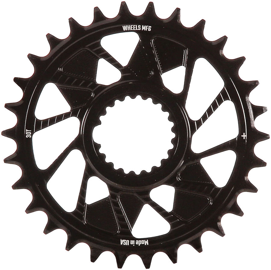 Wheels Manufacturing Direct Mount Chainring - 30t, Shimano Direct Mount, 1.5mm Inboard Offset, HG+ Chain Compatible, MPN: CR-SH1215-30-0 UPC: 810124714918 Direct Mount Chainrings Shimano Direct Mount Hyperglide+ Chain Compatible Chainring