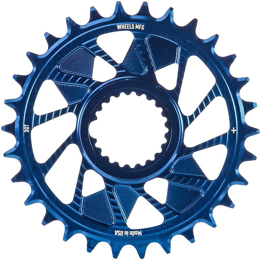 Wheels Manufacturing Direct Mount Chainring - 30t, Shimano Direct Mount, 1.5mm Inboard Offset, HG+ Chain Compatible, MPN: CR-SH1215-30-6 UPC: 810124714956 Direct Mount Chainrings Shimano Direct Mount Hyperglide+ Chain Compatible Chainring