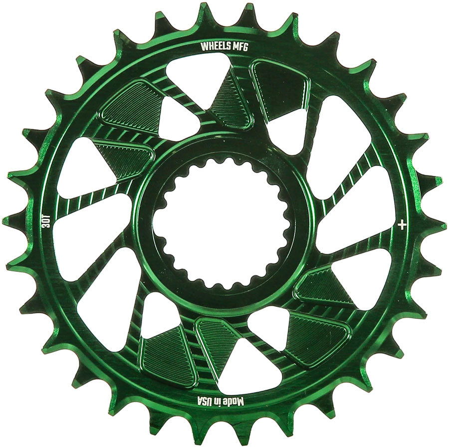 Wheels Manufacturing Direct Mount Chainring - 30t, Shimano Direct Mount, 1.5mm Inboard Offset, HG+ Chain Compatible, MPN: CR-SH1215-30-9 UPC: 810124714970 Direct Mount Chainrings Shimano Direct Mount Hyperglide+ Chain Compatible Chainring
