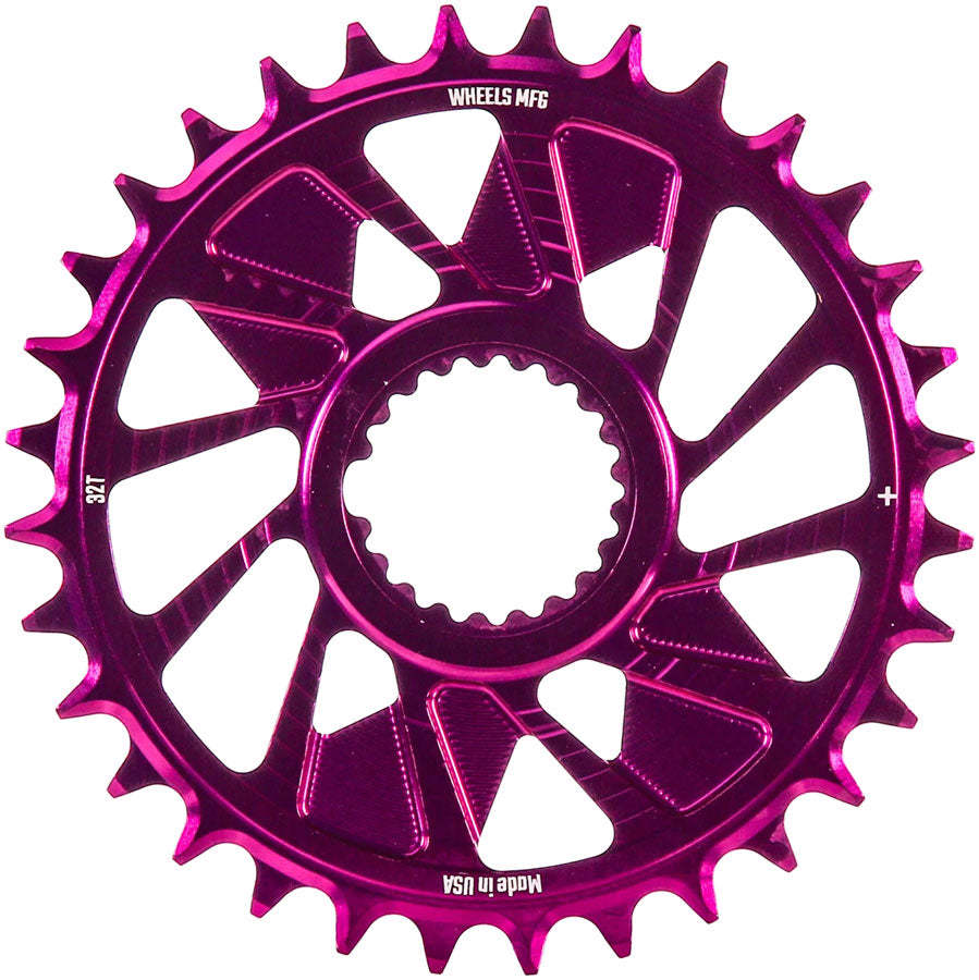 Wheels Manufacturing Direct Mount Chainring - 32t, Shimano Direct Mount, 1.5mm Outboard Offset, HG+ Chain Compatible, MPN: CR-SH12+15-32-7 UPC: 810124714826 Direct Mount Chainrings Shimano Direct Mount Hyperglide+ Chain Compatible Chainring