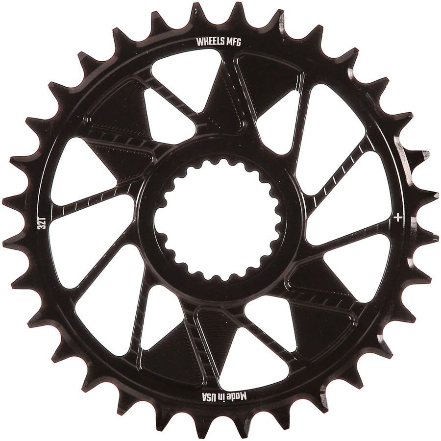 Wheels Manufacturing Direct Mount Chainring - 32t, Shimano Direct Mount, 1.5mm Inboard Offset, HG+ Chain Compatible,