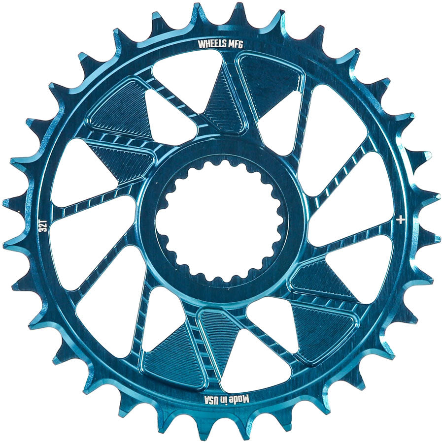 Wheels Manufacturing Direct Mount Chainring - 32t, Shimano Direct Mount, 1.5mm Inboard Offset, HG+ Chain Compatible, MPN: CR-SH1215-32-5 UPC: 810124715014 Direct Mount Chainrings Shimano Direct Mount Hyperglide+ Chain Compatible Chainring