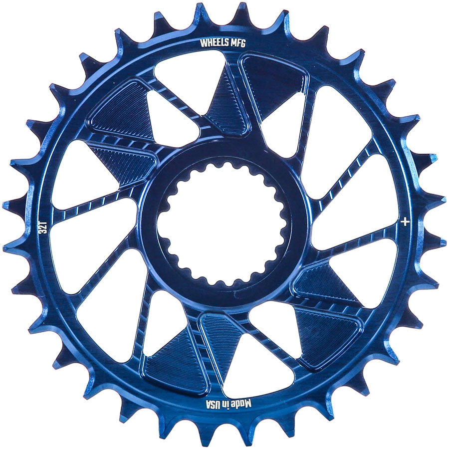Wheels Manufacturing Direct Mount Chainring - 32t, Shimano Direct Mount, 1.5mm Inboard Offset, HG+ Chain Compatible,