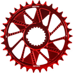 Wheels Manufacturing Direct Mount Chainring - 34t, Shimano Direct Mount, 1.5mm Inboard Offset, HG+ Chain Compatible, Red MPN: CR-SH1215-34-1 UPC: 810124715069 Direct Mount Chainrings Shimano Direct Mount Hyperglide+ Chain Compatible Chainring
