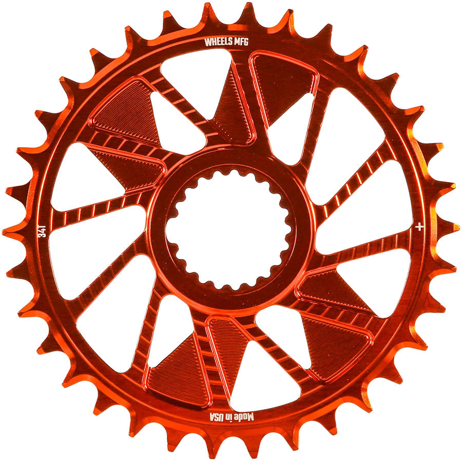 Wheels Manufacturing Direct Mount Chainring - 34t, Shimano Direct Mount, 1.5mm Inboard Offset, HG+ Chain Compatible, MPN: CR-SH1215-34-3 UPC: 810124715076 Direct Mount Chainrings Shimano Direct Mount Hyperglide+ Chain Compatible Chainring